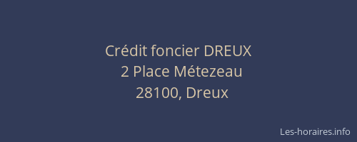 Crédit foncier DREUX