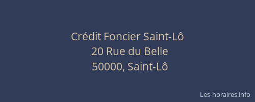 Crédit Foncier Saint-Lô