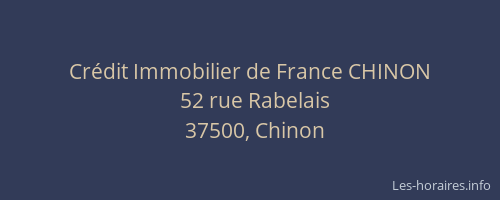 Crédit Immobilier de France CHINON