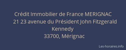 Crédit Immobilier de France MERIGNAC