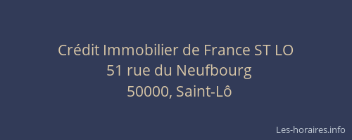 Crédit Immobilier de France ST LO