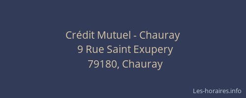 Crédit Mutuel - Chauray