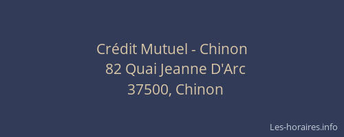 Crédit Mutuel - Chinon