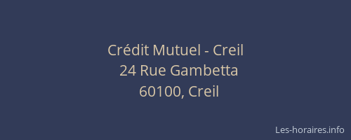 Crédit Mutuel - Creil