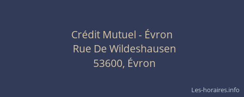 Crédit Mutuel - Évron