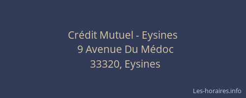 Crédit Mutuel - Eysines