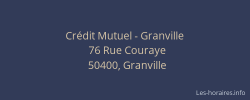 Crédit Mutuel - Granville