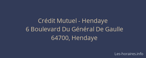 Crédit Mutuel - Hendaye