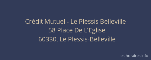 Crédit Mutuel - Le Plessis Belleville