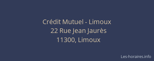 Crédit Mutuel - Limoux