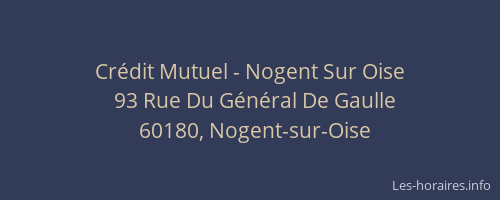Crédit Mutuel - Nogent Sur Oise