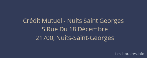 Crédit Mutuel - Nuits Saint Georges