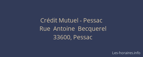Crédit Mutuel - Pessac