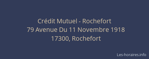 Crédit Mutuel - Rochefort