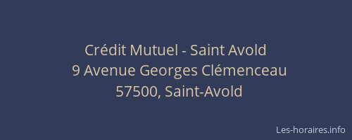 Crédit Mutuel - Saint Avold