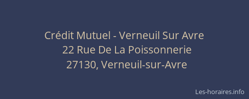 Crédit Mutuel - Verneuil Sur Avre