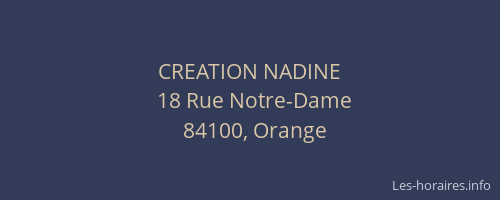 CREATION NADINE