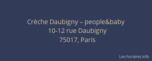 Crèche Daubigny – people&baby