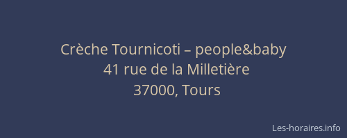 Crèche Tournicoti – people&baby