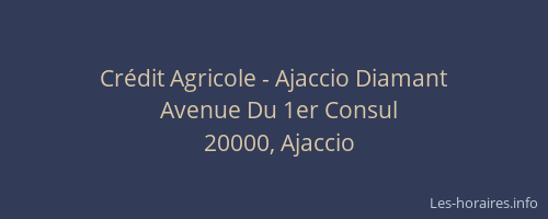 Crédit Agricole - Ajaccio Diamant