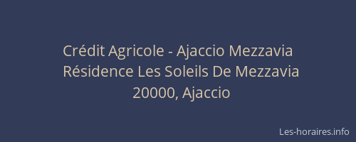 Crédit Agricole - Ajaccio Mezzavia