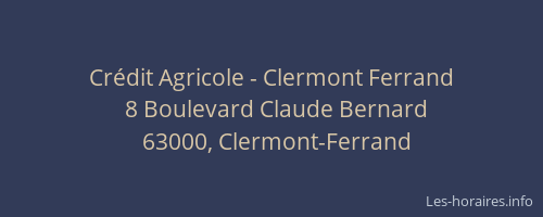 Crédit Agricole - Clermont Ferrand