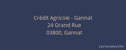 Crédit Agricole - Gannat