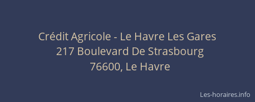 Crédit Agricole - Le Havre Les Gares