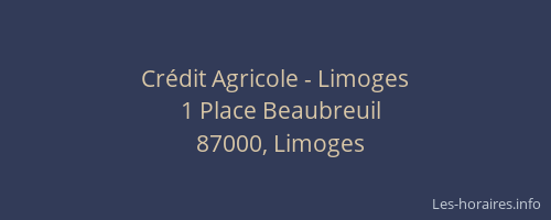 Crédit Agricole - Limoges