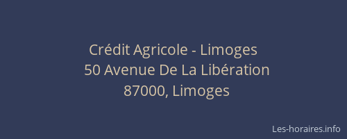 Crédit Agricole - Limoges