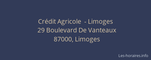 Crédit Agricole  - Limoges