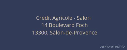 Crédit Agricole - Salon