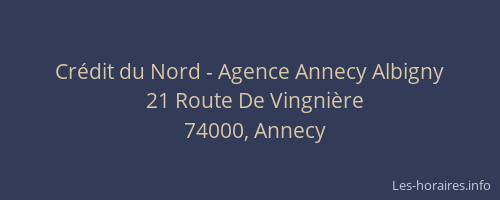 Crédit du Nord - Agence Annecy Albigny