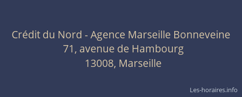 Crédit du Nord - Agence Marseille Bonneveine