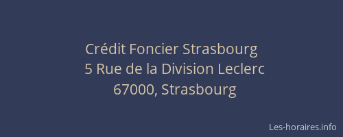 Crédit Foncier Strasbourg