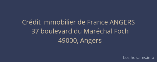 Crédit Immobilier de France ANGERS