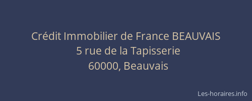 Crédit Immobilier de France BEAUVAIS