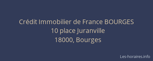 Crédit Immobilier de France BOURGES