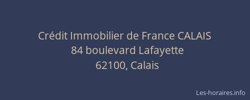 Crédit Immobilier de France CALAIS