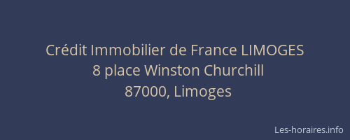 Crédit Immobilier de France LIMOGES