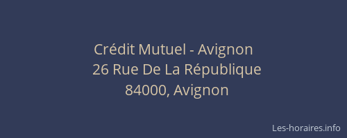 Crédit Mutuel - Avignon