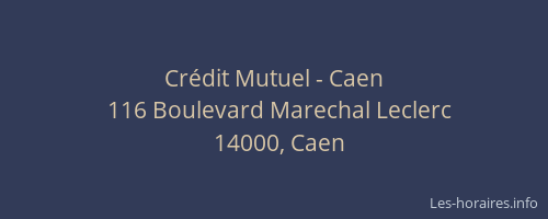 Crédit Mutuel - Caen