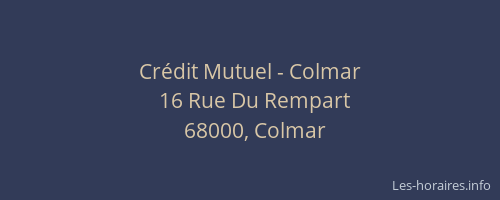 Crédit Mutuel - Colmar