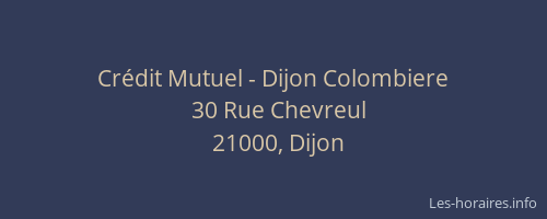 Crédit Mutuel - Dijon Colombiere