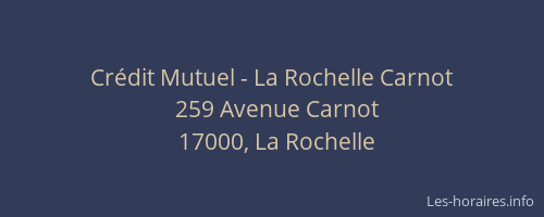 Crédit Mutuel - La Rochelle Carnot