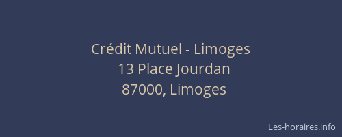 Crédit Mutuel - Limoges