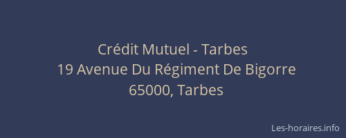 Crédit Mutuel - Tarbes