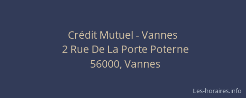 Crédit Mutuel - Vannes