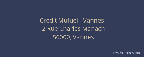 Crédit Mutuel - Vannes