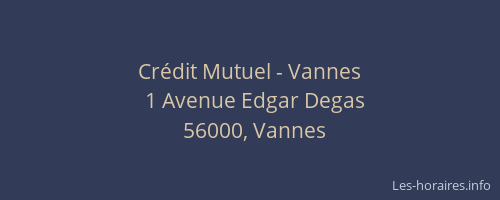 Crédit Mutuel - Vannes